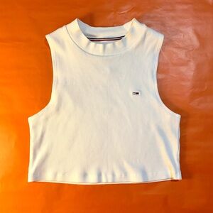 Tommy Hilfiger Cropped Mockneck Top Size S